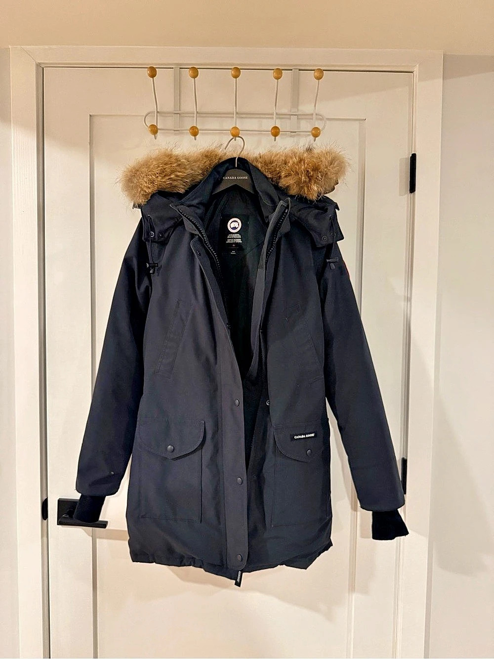 Canada Goose Trillium Parka Navy Blue Medium Women's